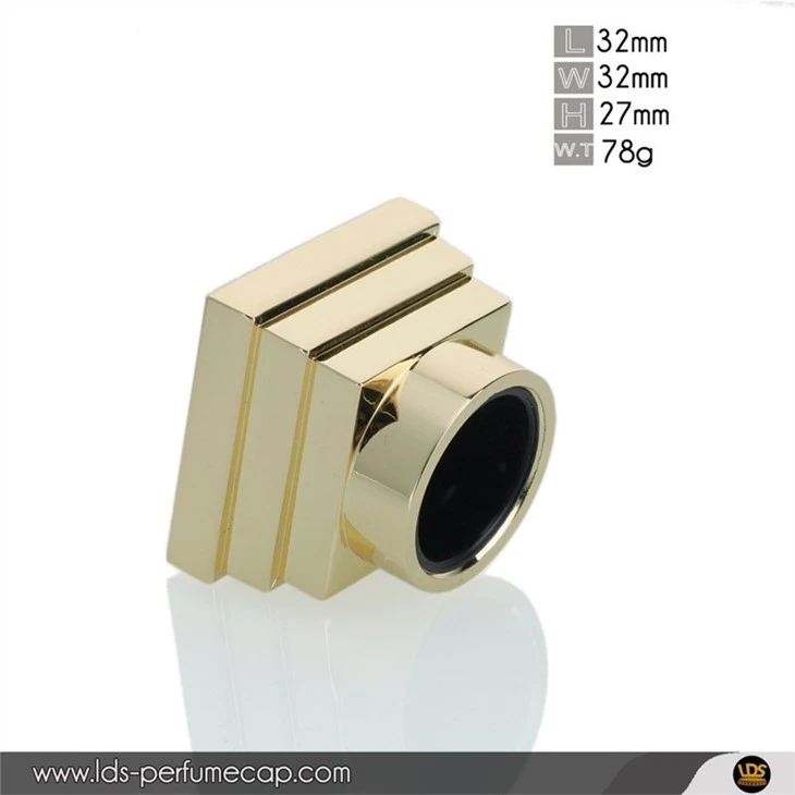 Designed Silver Metal Cap For Perfume
